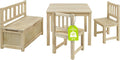 Bomi Kindersitzgruppe Anna mit integrierter Spielzeugkiste, Maltisch, Basteltisch, 180 kg, 15-30 Minuten