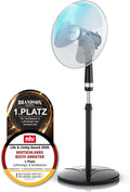 Brandson - Standventilator, Luftreiniger, Büro, 40 cm, 35 cm, 220-240 V, 50 W, 122 cm, 2700 g, Schwarz