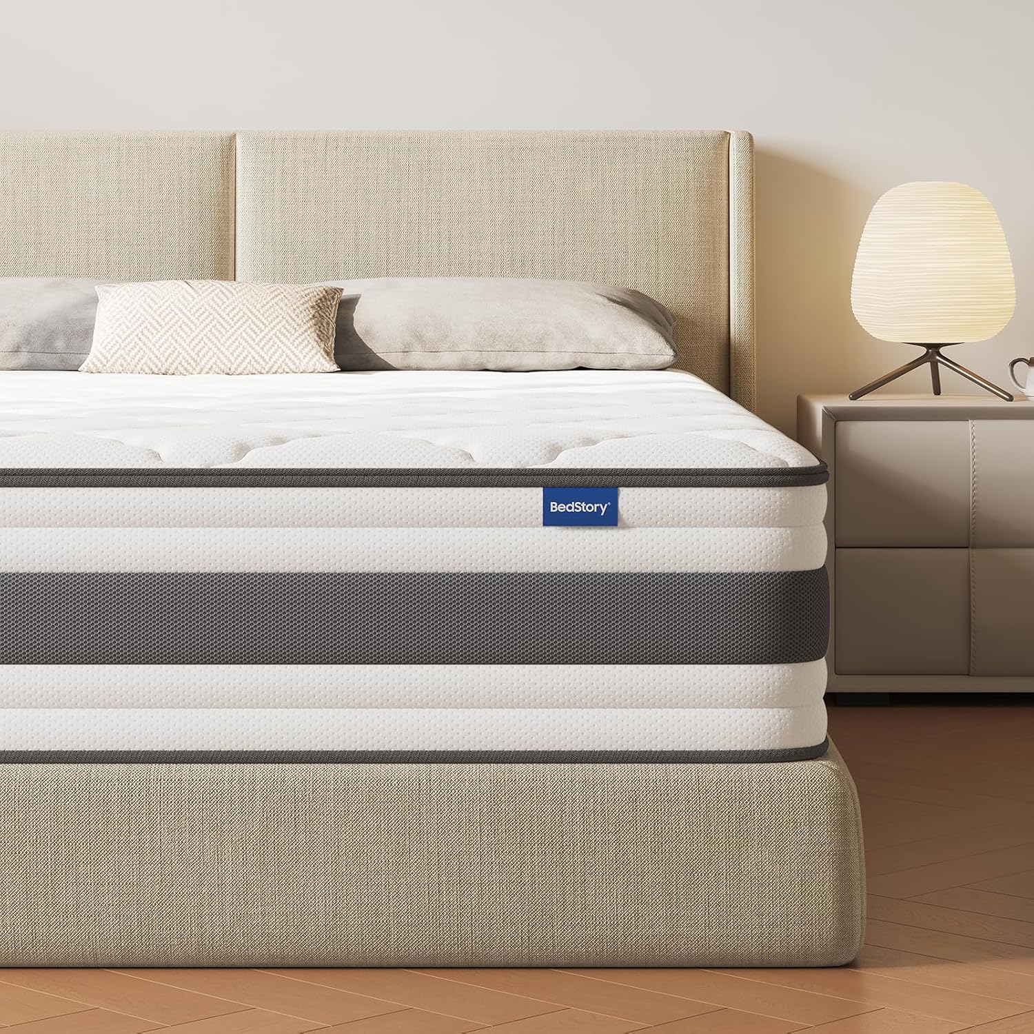 BedStory Matratze 140 × 200 cm, Boxspringbett, Etagenbett, 30 °C, 30 cm, 48–72 Stunden