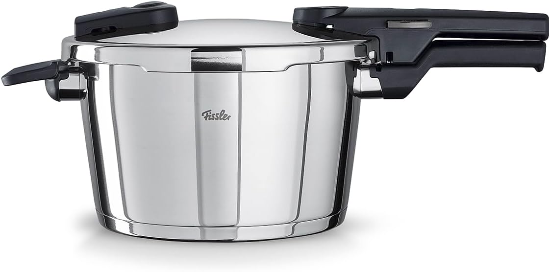 Fissler Vitaquick/Schnellkochtopf (4,5 l, 22 cm, Edelstahl, Rot