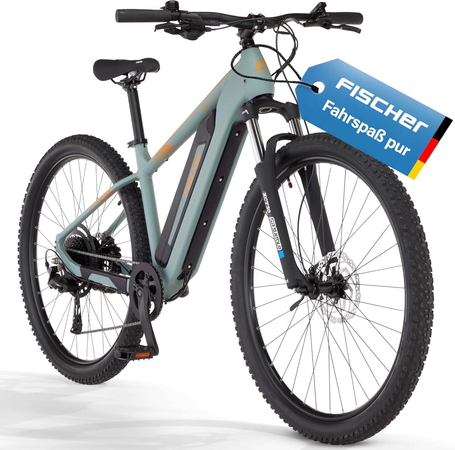 Fischer E-Bike MTB Montis 2.2 Active Elektrofahrrad für Damen und Herren, 688 Wh, 10 G