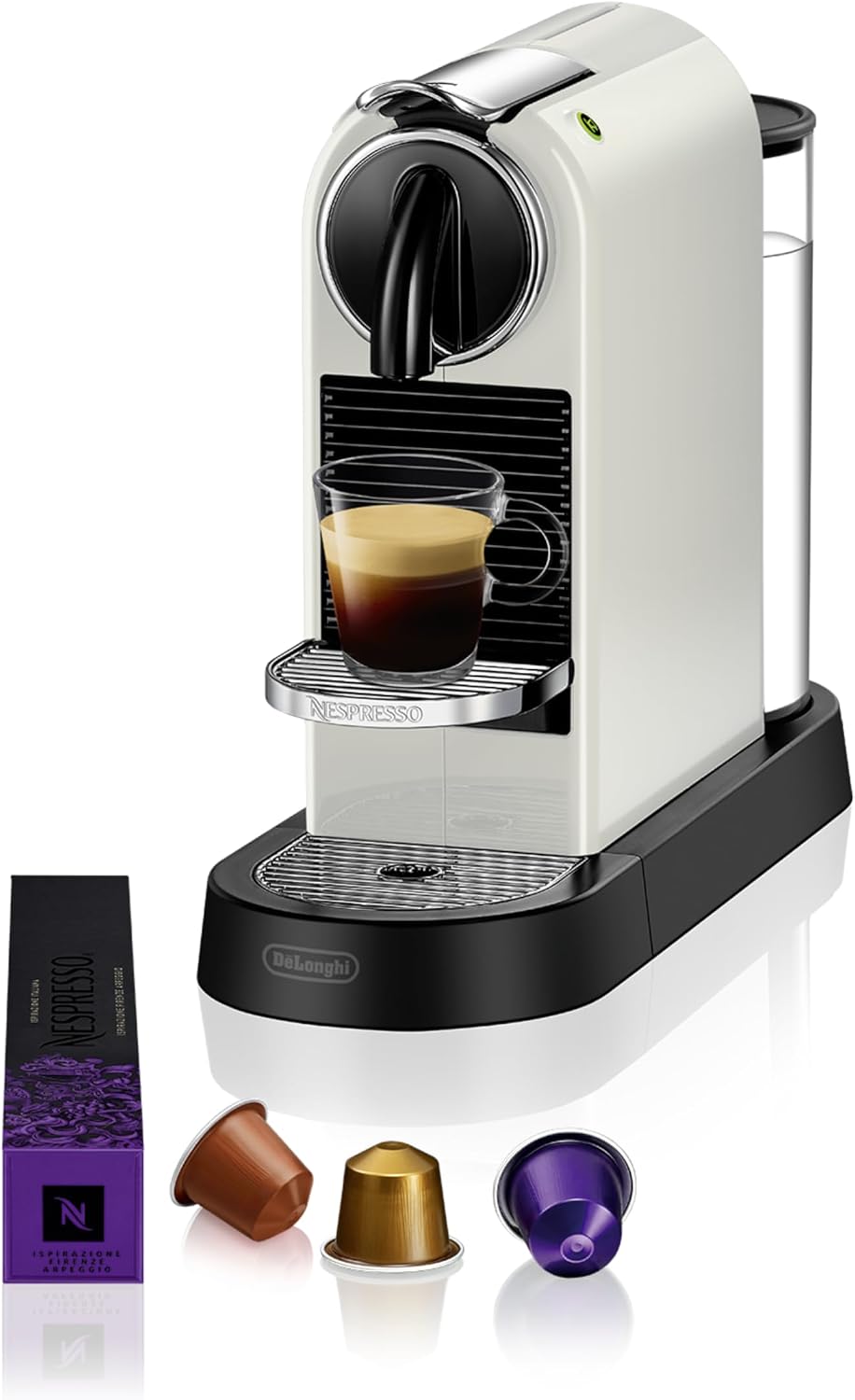 De'Longhi Nespresso Citiz EN167.W Kaffemaschine, 40 ml, 110 ml, 19 Bar, 1 l
