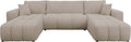 Mirjan24 Wohnlandschaft Furyn U, Ecksofa, Polstersofa, 130 cm, 312 cm, 145 cm, 30 mm, 16 mm