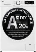 LG AI DD F4R3013NSWB Waschmaschine mit Frontlader, Automatisch, Standard-Waschmaschine, 13 kg, 61,5 cm, 1400 cm, 615 mm, Edelstahl