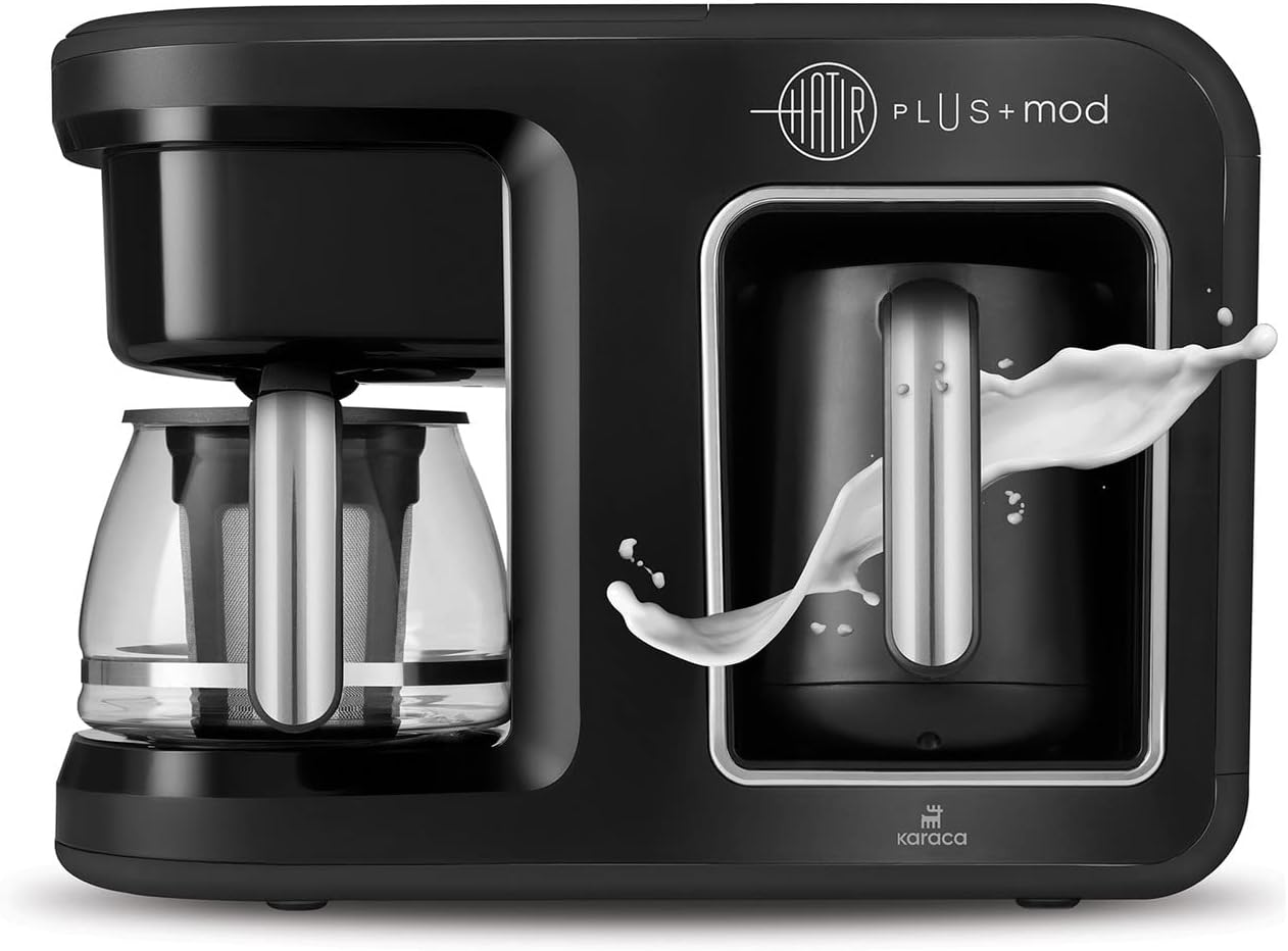 KARACA Hatır Plus Mod 5 in 1 Essential Kaffeemaschine Schwarz Chrom