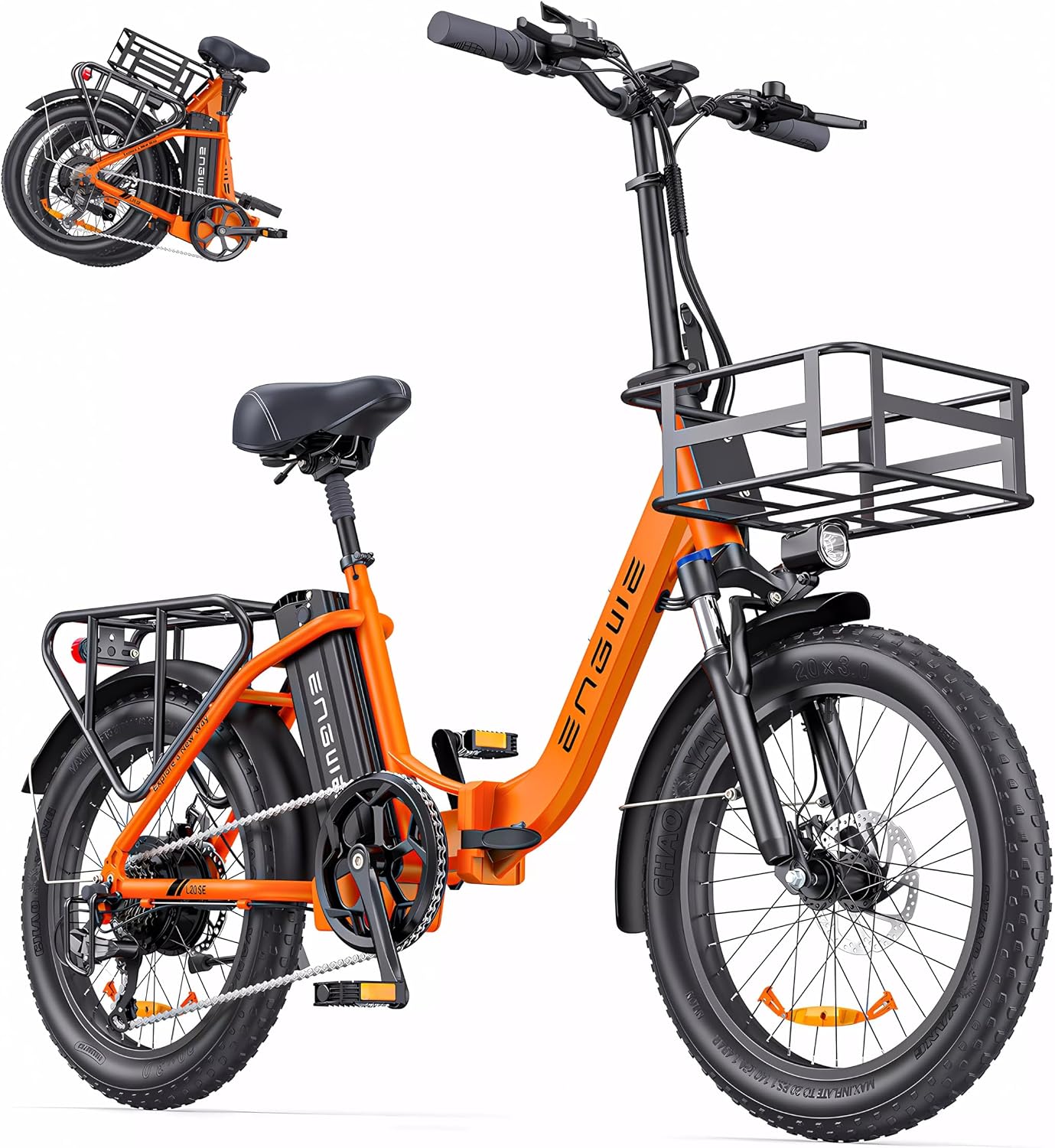 ENGWE E-Bike Klapprad Elektrofahrrad 20 Zoll mit 36 V 15.6 Ah Akku Bis 115KM, Pendlerfahrrad, 25 km/h, 4–5 Stunden, 7 G