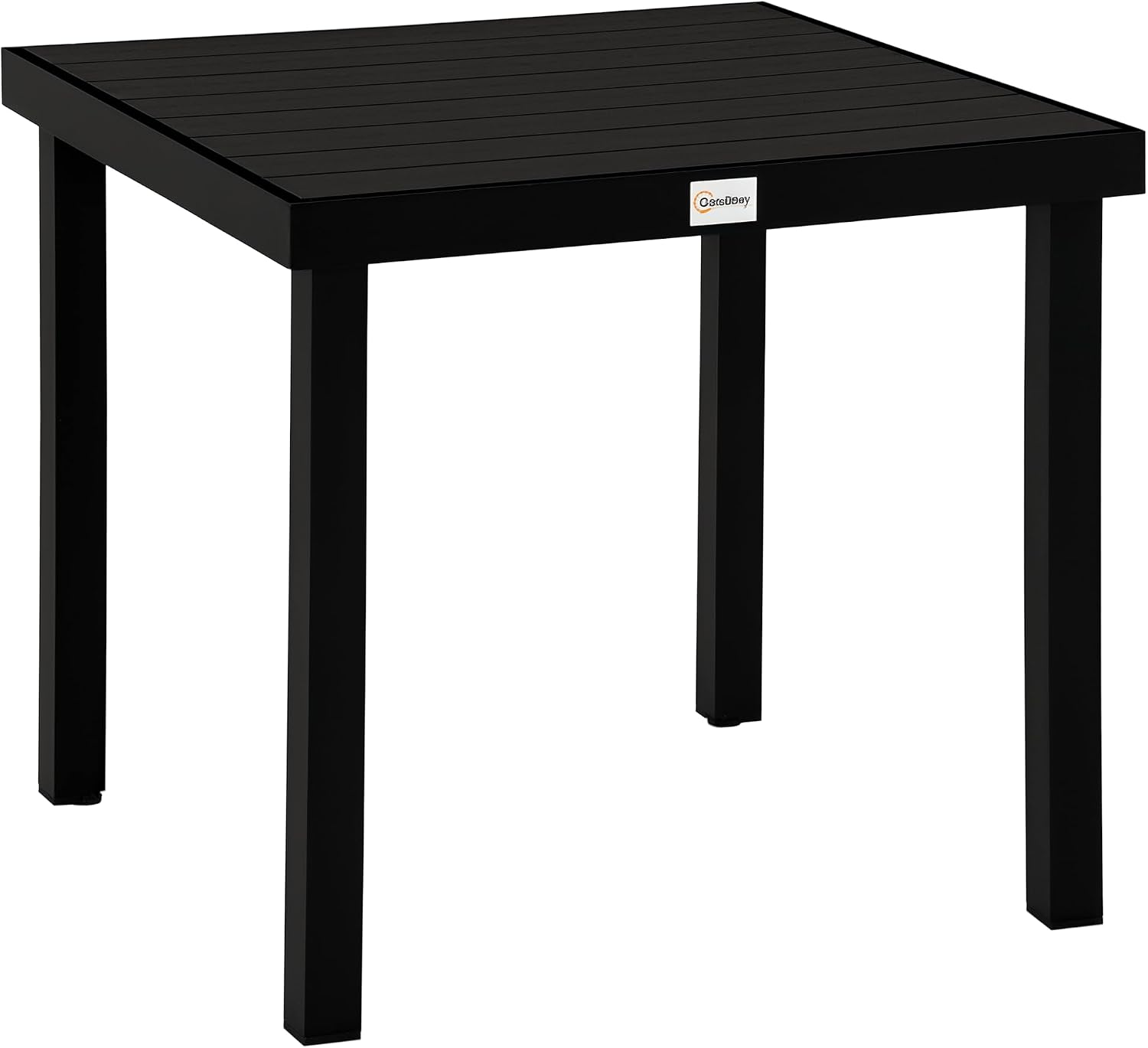 Outsunny Gartentisch für 6 Personen Esstisch, Outdoor-Esstisch, Aluminiumtisch, 80 l, 50 kg