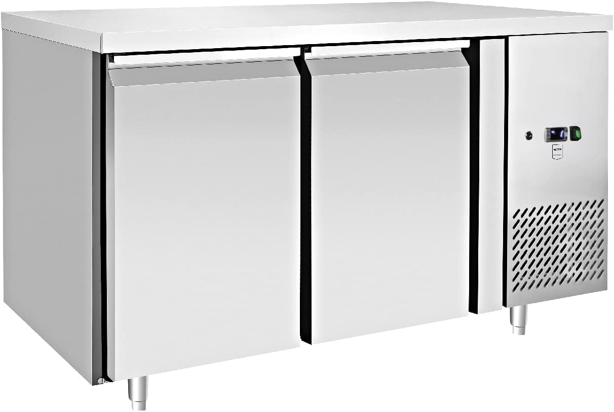 METRO Professional Kühltisch GCC2100, Edelstahl-Kühltisch, 2 °C, 8 °C, 40 kg, 1,34 kWh, Thermostat