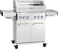 TAINO PLATINUM YAMARA 4+2 Gasgrill, Seitentisch, Unterschrank, 3,5 KW, 3,2 KW, 117 cm, 11 kg, 41,4 cm, 30,5 cm, Edelstahl