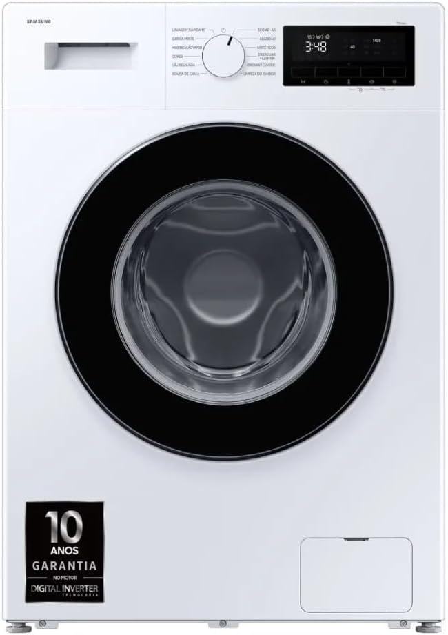Máquina de Lavar Roupa Samsung WW90FG3M05AWEP 9 Kg 1400 RPM Branca