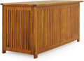 Casaria Gartenbox Holz Akazie 205 l Deckel 160 kg Belastbarkeit Wetterfest Auflagenbox