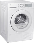 SAMSUNG DV90DG52A0THEF Wäschetrockner Wärmepumpe / Optimal Dry / 9 kg - Klasse C Weiß, Wärmepumpentrockner