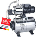 T.I.P. Hauswasserwerk, 1200 W, 4350 l, 50 m, 5,0 bar, 4,8 bar, 22 l, Edelstahl, Rot
