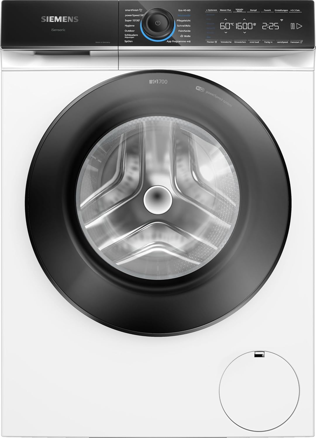 Siemens WG56B2041, Waschmaschine, 84,5 cm, 59,8 cm, 59,0 cm, 15 Minuten