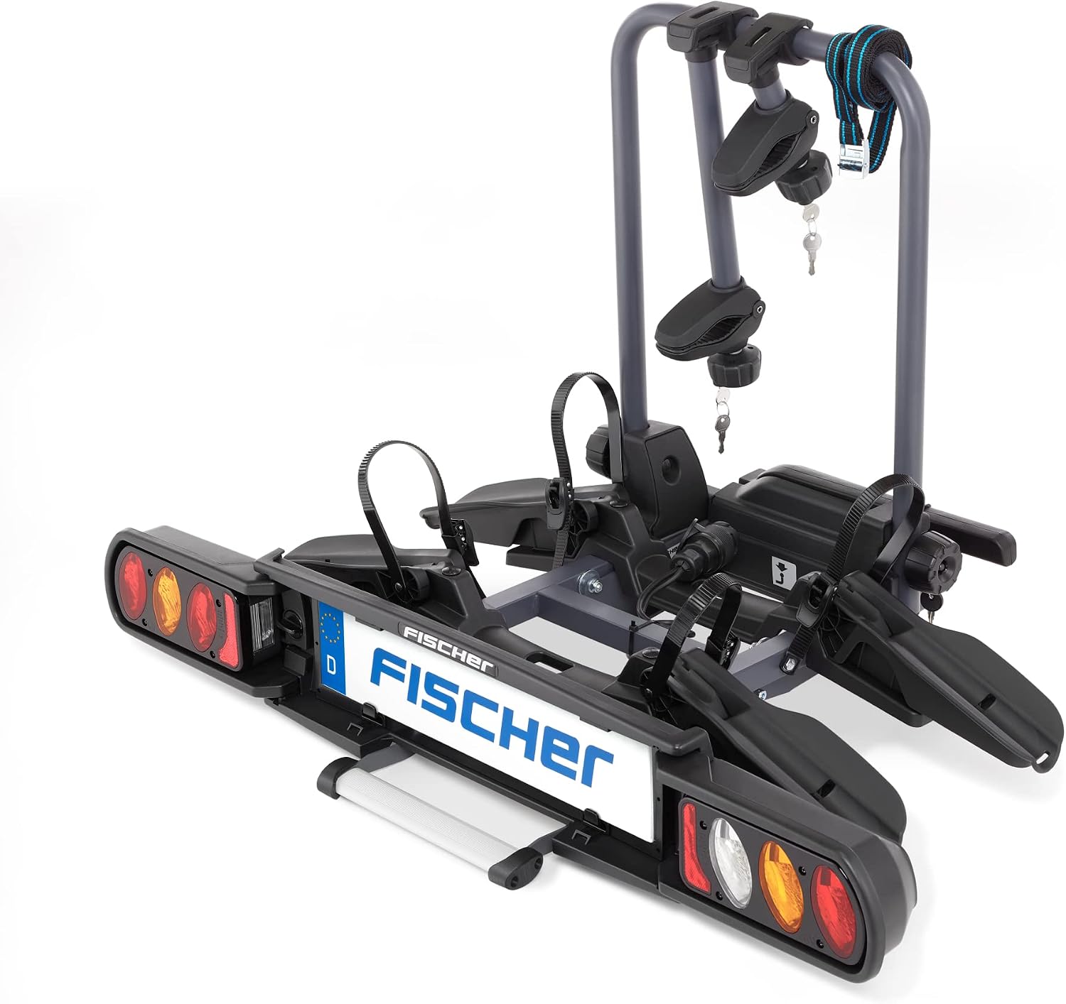 FISCHER Kupplungsfahrradträger ProlineEvo 2 I Fahrradträger Kupplung I Fahrradträger, 60 kg, 6 cm, 61 cm, 15,68 kg