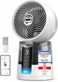 DREO TurboCool Nebelventilator 516S, Kühlventilator, Tischventilator, 3 °C, 7.9 m, 20 dB, 1,3 l, 12 Stunden