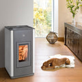 Haas + Sohn 05 419 08 19 Haas+Sohn HSP 6 Pelletto IV Pelletofen perl-anthrazit/weiß/A+, Zeitheizung, Dauerheizung, 8 kW, 206 °C, 5,6 g, 510 mm, 17 kg