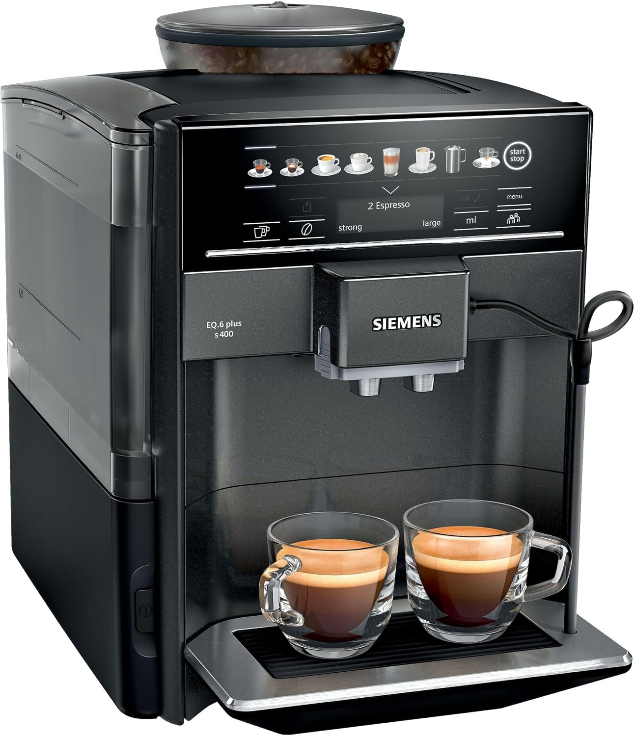 Siemens EQ6 Plus TE654319RW- Espressomachine - Antraciet