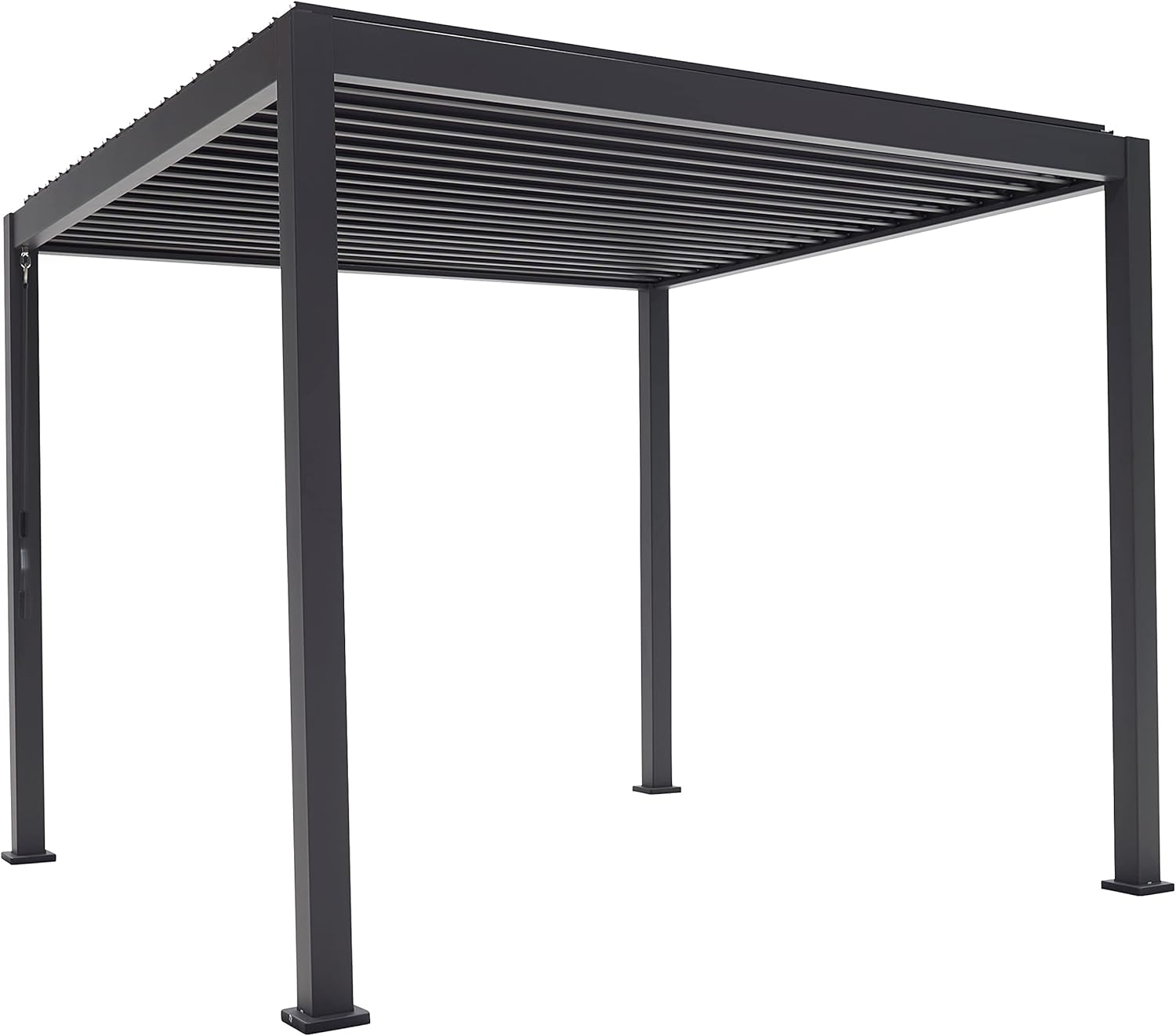 Pavillon Mirador Basic SORARA, 3 × 3 m Wasserdicht - Pergola, 88 MM, Pergola mit Lamellendach, Aluminium/Stahl Terrassenüberdachung, wasserbeständig